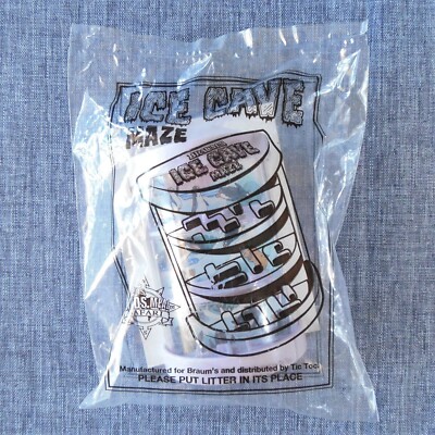 Rare 2005 Braum's Restaurant Ice Cave Maze Sealed Kids Meal Toy Penguins Orca