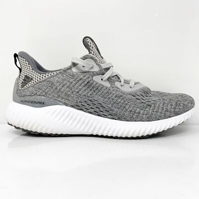 

Adidas Boys Alphabounce Em BY3423 Серые кроссовки для бега Размер 6,5, Серый, Alphabounce Em