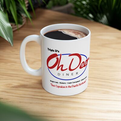 Triple D's Oh Deer Diner Coffee Mug  11oz Alan Wake merch for the ultimate gamer