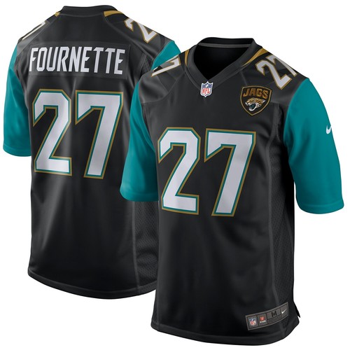 Черная игровая майка Nike NFL Youth Jacksonville Jaguars Leonard Fournette № 27
