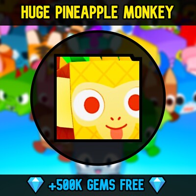 Pet Simulator 99 - Huge Pineapple Monkey + FREE 1M GEMS  - Pet Sim 99 - PS99
