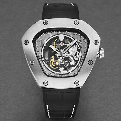 Pre-owned Tonino Lamborghini Men's 'spyderleggero' Skeleton Dial Automatic Watch Tlf-t06-1