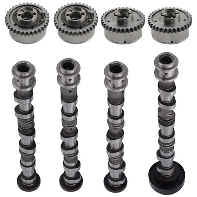 4x Camshaft + 4x Cam Phasers Kit for Chrysler Jeep Dodge Ram 3.6L V6 VVT Engine