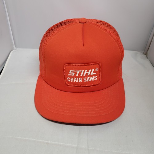 VTG STIHL CHAIN SAW PATCH EQUIPMENT FARM SNAPBACK TRUCKER Hat K