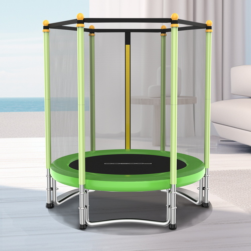 Trampoline with Safety Enclosure Net Round Trampoline Jumping Mat for Kids Adult