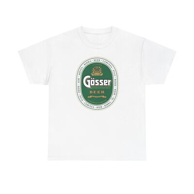 Austria Brewer, Gosser Beer Unisex Tee, Göss Brewery Logo Heavy Cotton Shirt,