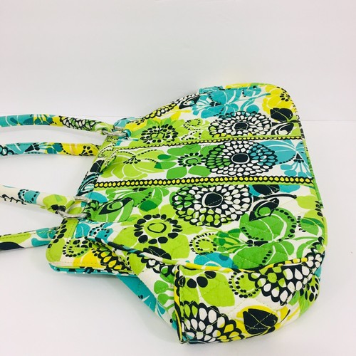 Vera Bradley Womens Purse Lime's Up Lime Green Frame Bag Satchel New G81