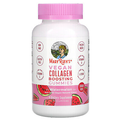 Vegan Collagen Boosting Gummies, арбуз, 90 жевательных конфет