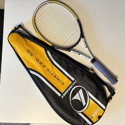 Prokennex Kinetic Pro 5g Size 4 1/4 No2 Tennis Racket & Case Micro Carbon Used