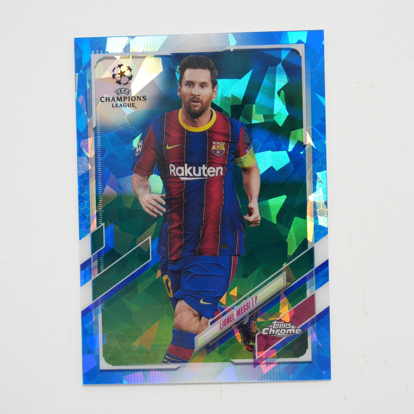 2020-21 Topps Chrome UCL Sapphire Edition Lionel Messi #1