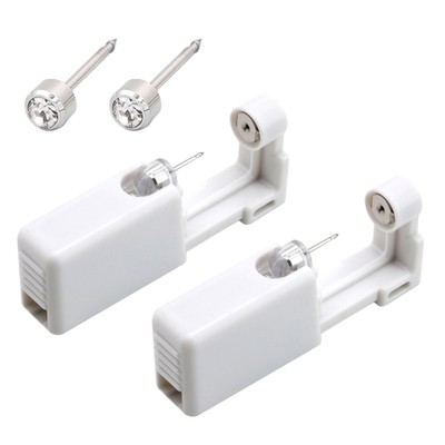 Self Ear Piercing Tool White Self Piercing Kit Disposable Ear Piercer with B0N8