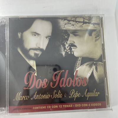 MARCO ANTONIO SOLIS PEPE AGUILAR DOS IDOLOS CD & DVD BRAND NEW 2005