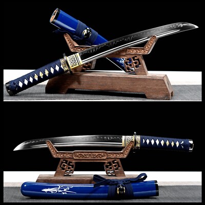 20''Tanto Clay Tempered T10 Mini Katana Knife Sharp Japanese Samurai Short Sword