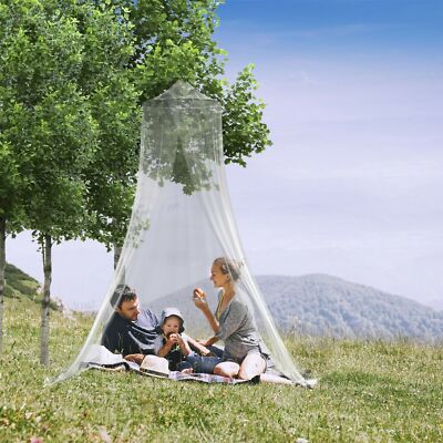 Large Mosquito Bug Net 12 x 8 ft Great for Patios Picnics Beds Hangs from Ring