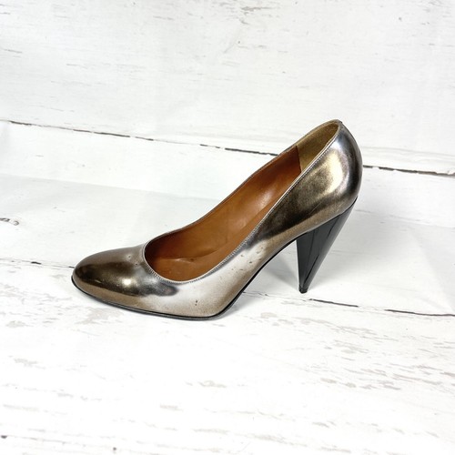 Lanvin Shoes Women's 39 US 7 Gold/Silver Hiver 2008 Pumps