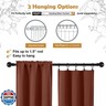 Aiyufeng Terracotta Blackout Curtains for Bedroom 96 Inches Long 2 Panels, Thermal Insulated, Energy Saving Living Room Window Treatment Curtains Blackout Drapes, W40 x L96 Inch, Terracotta