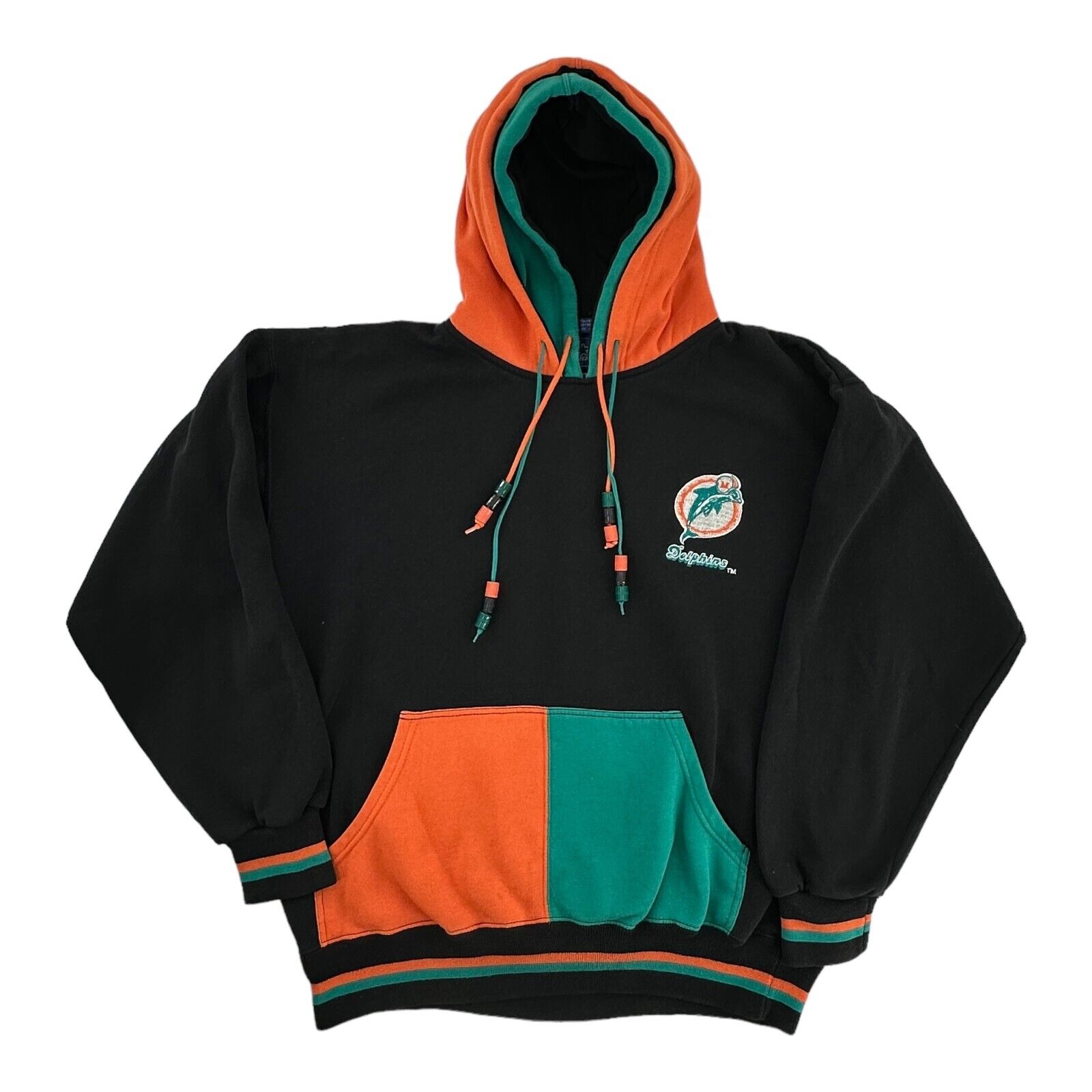 Starter Vintage 90s Miami Dolphins NFL Football Duo Hood Starter Vintage 90s Miami Dolphins NFL Football Duo Hood
