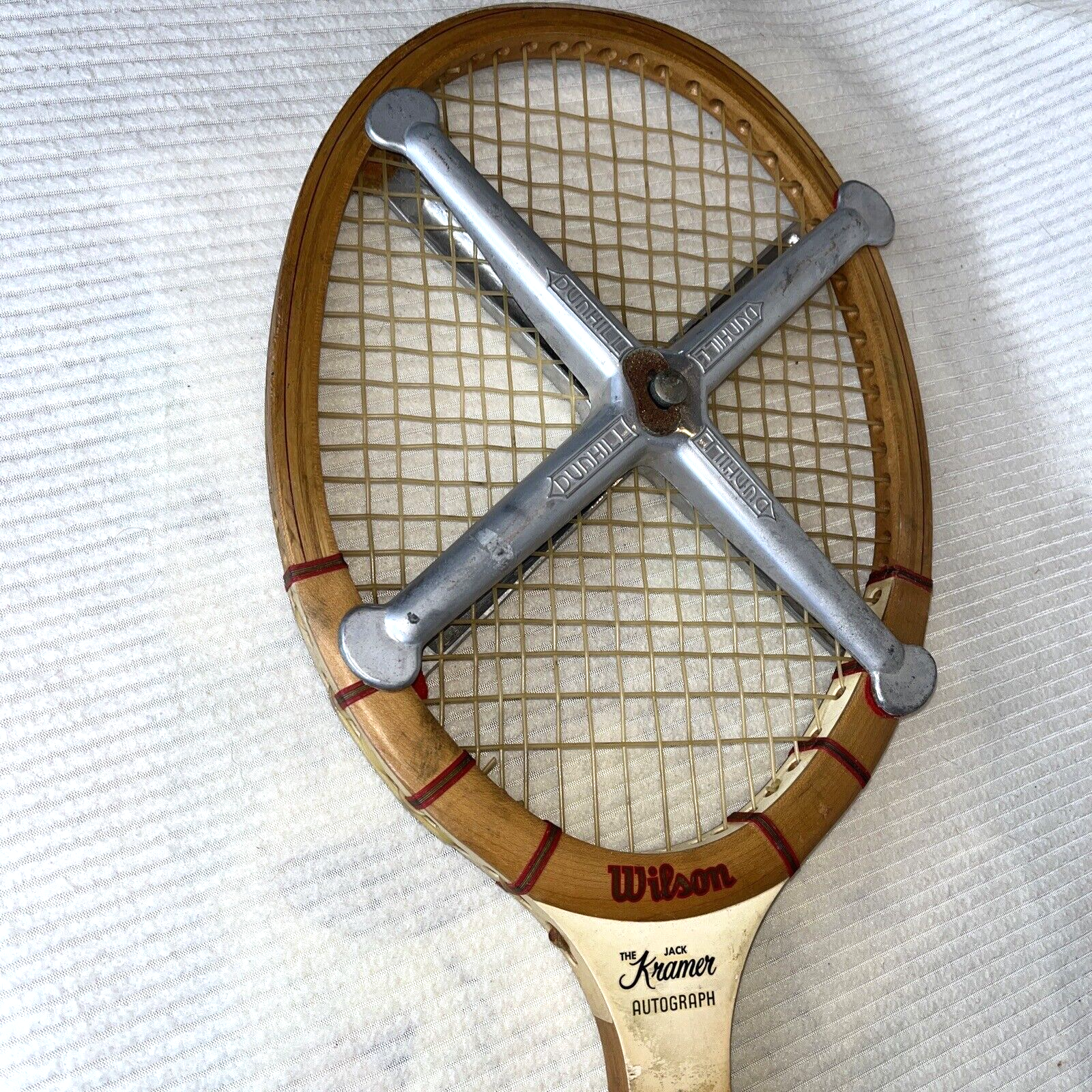 Vintage Wood Jack Kramer Autograph Speed Flex Fibre Face