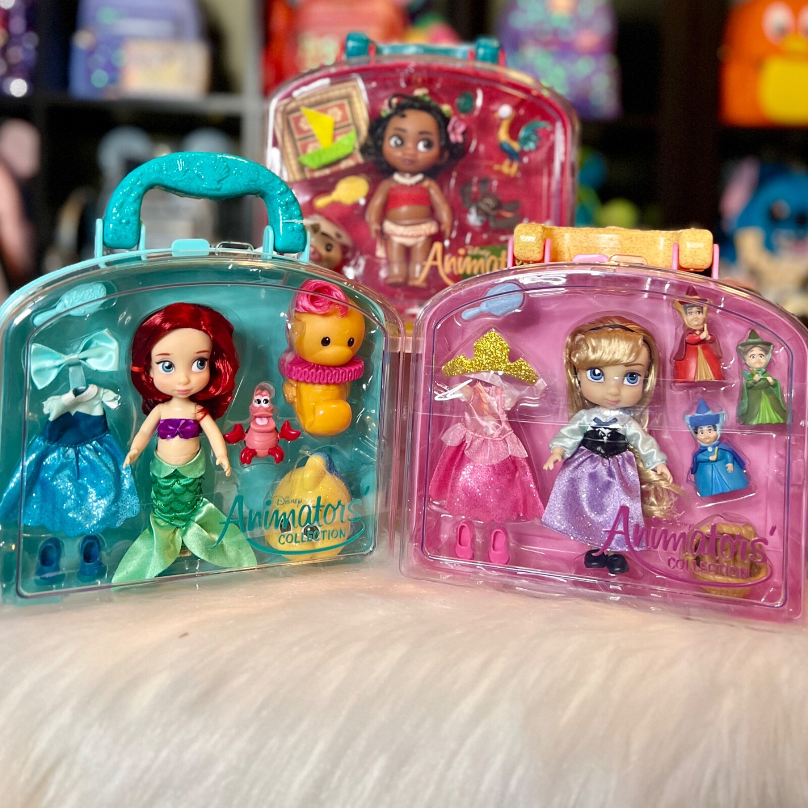 Mini Doll Play Sets Disney Animators' NEW Anna Ariel Aurora 