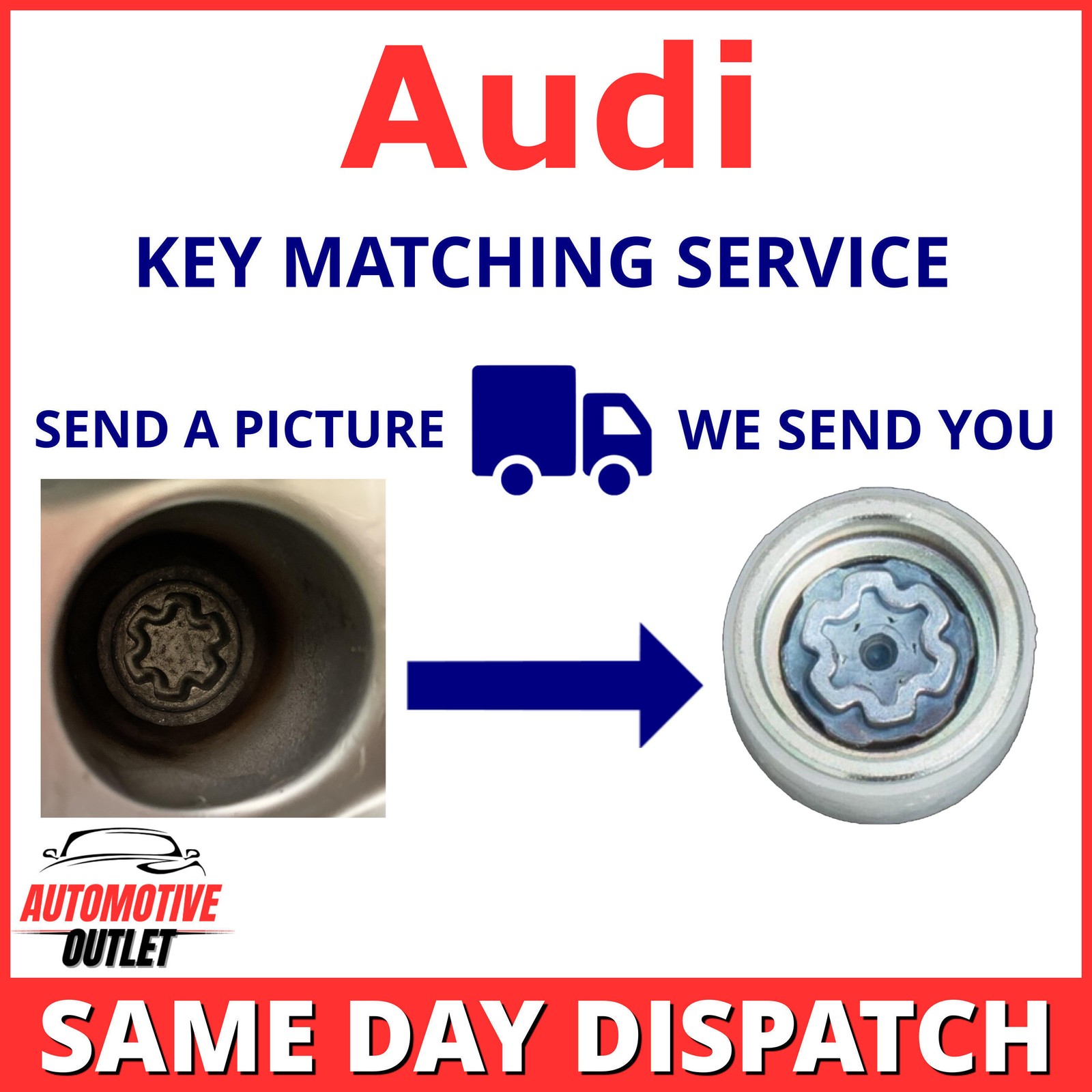 FOR AUDI A1 SECURITY MASTER LOCKING WHEEL NUT KEY BOLT MATCHING SERVICE UK