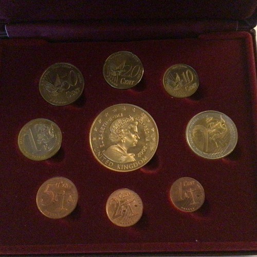 UK GB 2002 EURO PATTERN 9 piece coin collection | eBay UK