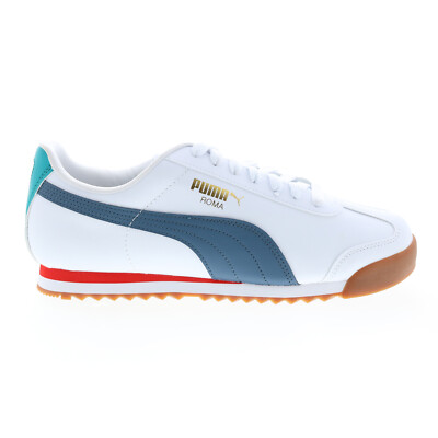 Puma Roma Basic + 36957140 Мужские белые синтетические кроссовки Lifestyle