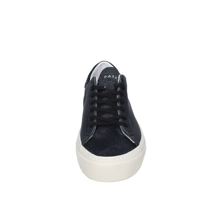 DATE DAMEN SCHUHE DATE 37 EU SNEAKERS SCHWARZ LEDER WILDLEDER BG689-37