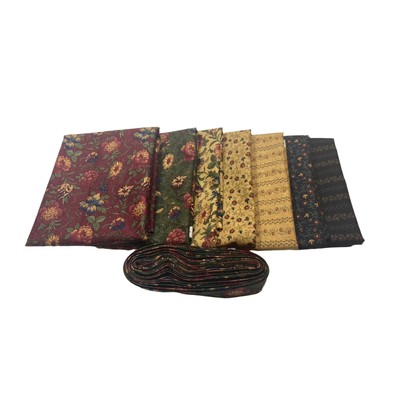 Claras Garden Half Yard Bundle With Coordinating Binding
