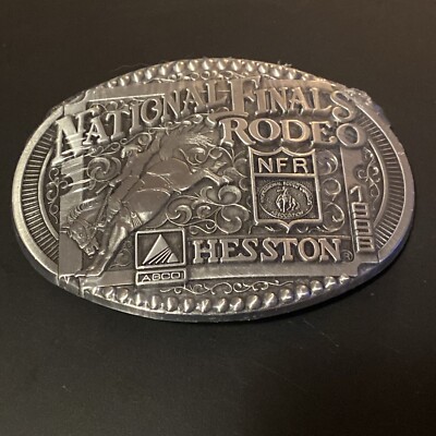 1998 Hesston National Finals Rodeo NFR Collectors Rodeo Cowboy Belt Buckle
