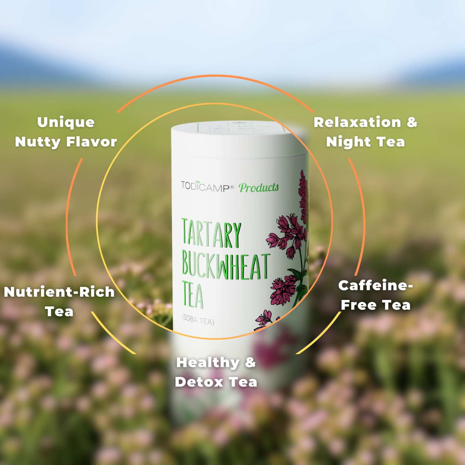 Todicamp Tartary Buckwheat Tea (Soba Cha) - Detox and Digestive Tea