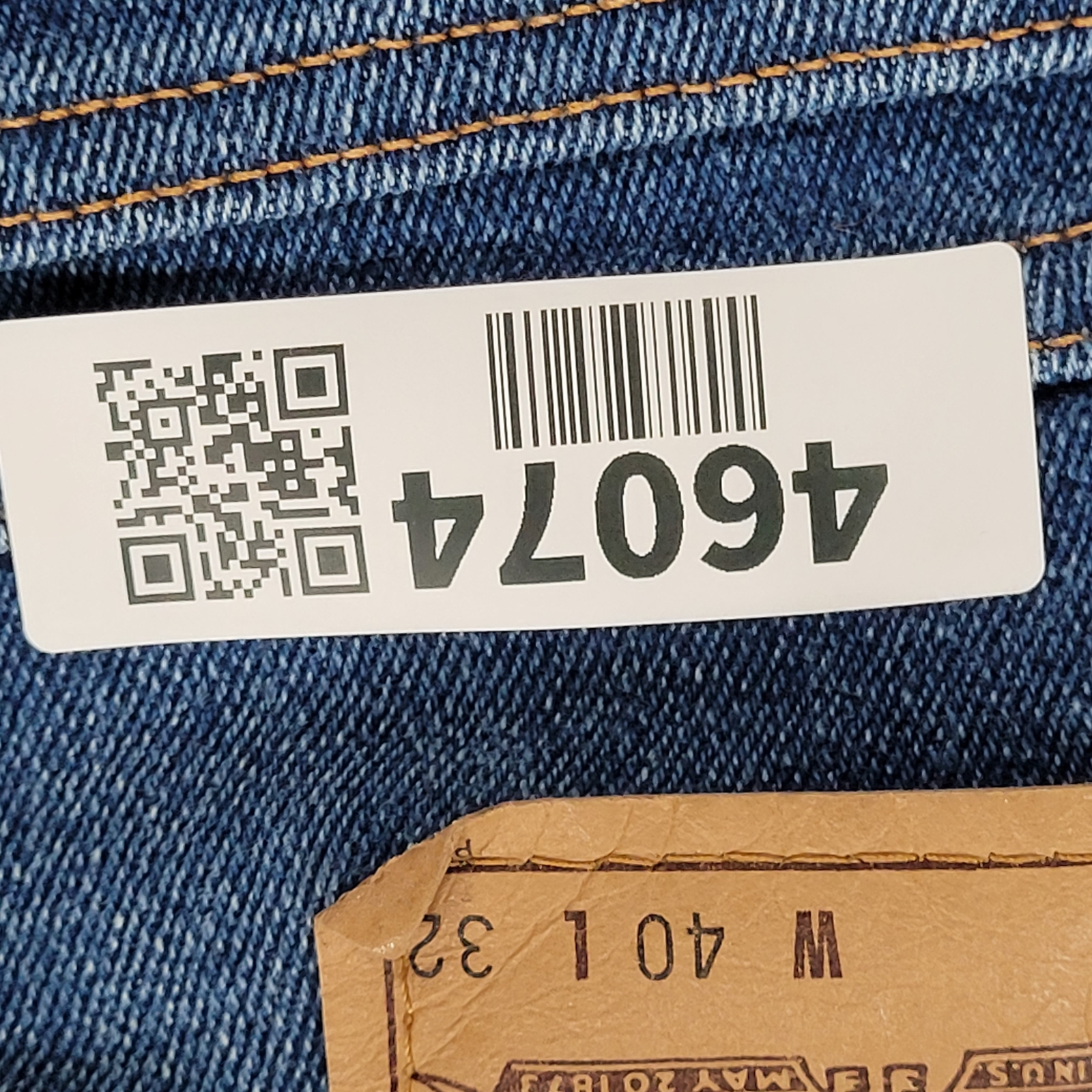 Vintage LEVIS 517 Bootcut Jeans 40x32 (Tag 37x29) Orange-Tab Faded Creased 1997