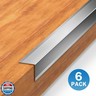 Fengone 6 Pack Stainless Steel Wall Corner Guard Metal Wall Corner Guard Wall Protection 304 Stainless Corner Guard 2 x 2 x 48 inch with 90-Degree Angle