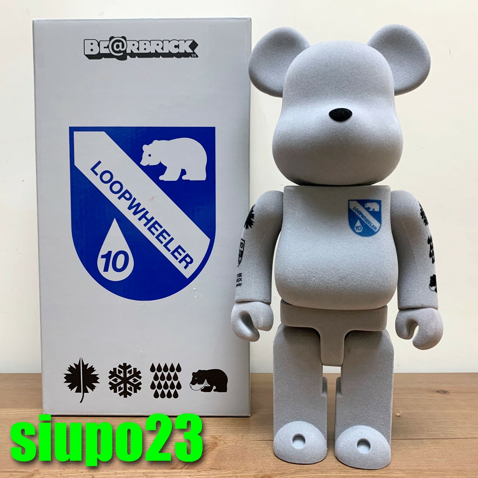 送料込 BE@RBRICK LOOPWHEELER 1000％ ループウィラー