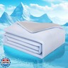 Wolliwa Cooling Comforter Queen Size Double Sided Cold Cooling Blanket for Hot Sleepers Night Sweats,Q-Max ＞0.4 Lightweight Soft Breathable Smooth Cool Summer Comforter Blanket (Light Blue, 90