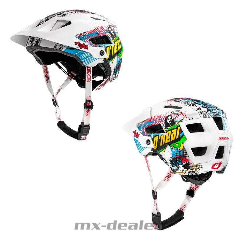 HP7 Brille DH mountainbike MTB Helm BMX 2019 ONeal Backflip RL 2 Villain Weiß