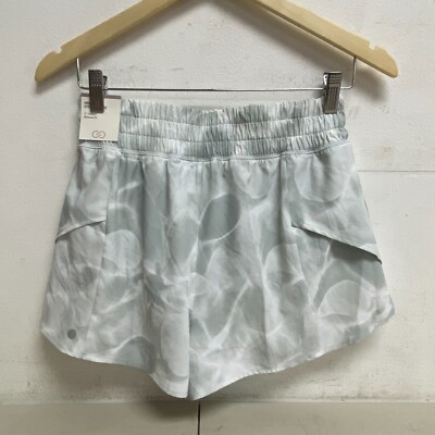 Calia 3'' Inseam High Rise Step Up Short Aquatic Coral Light Green WAX12351PRT