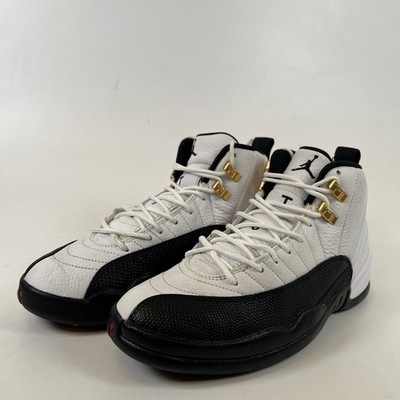 Jordan 12 Retro Taxi 2025 White Black Gold CT8013-117 Mens Size 8 Sneaker