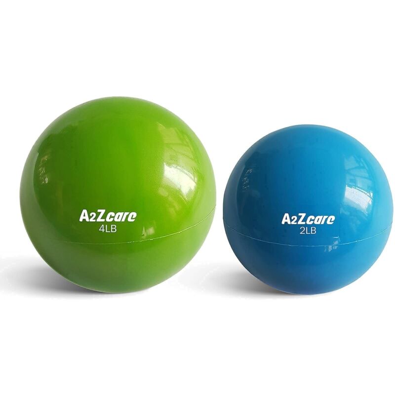 A2ZCARE Toning Ball - Weighted Toning Ball (Set of 2lbs and 4 lbs)