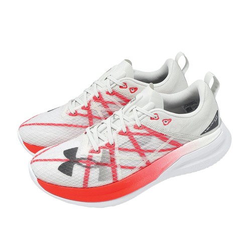 Under Armour Velociti Pro UA Grey Red White Men Running Shoe Sneaker 3027560-301