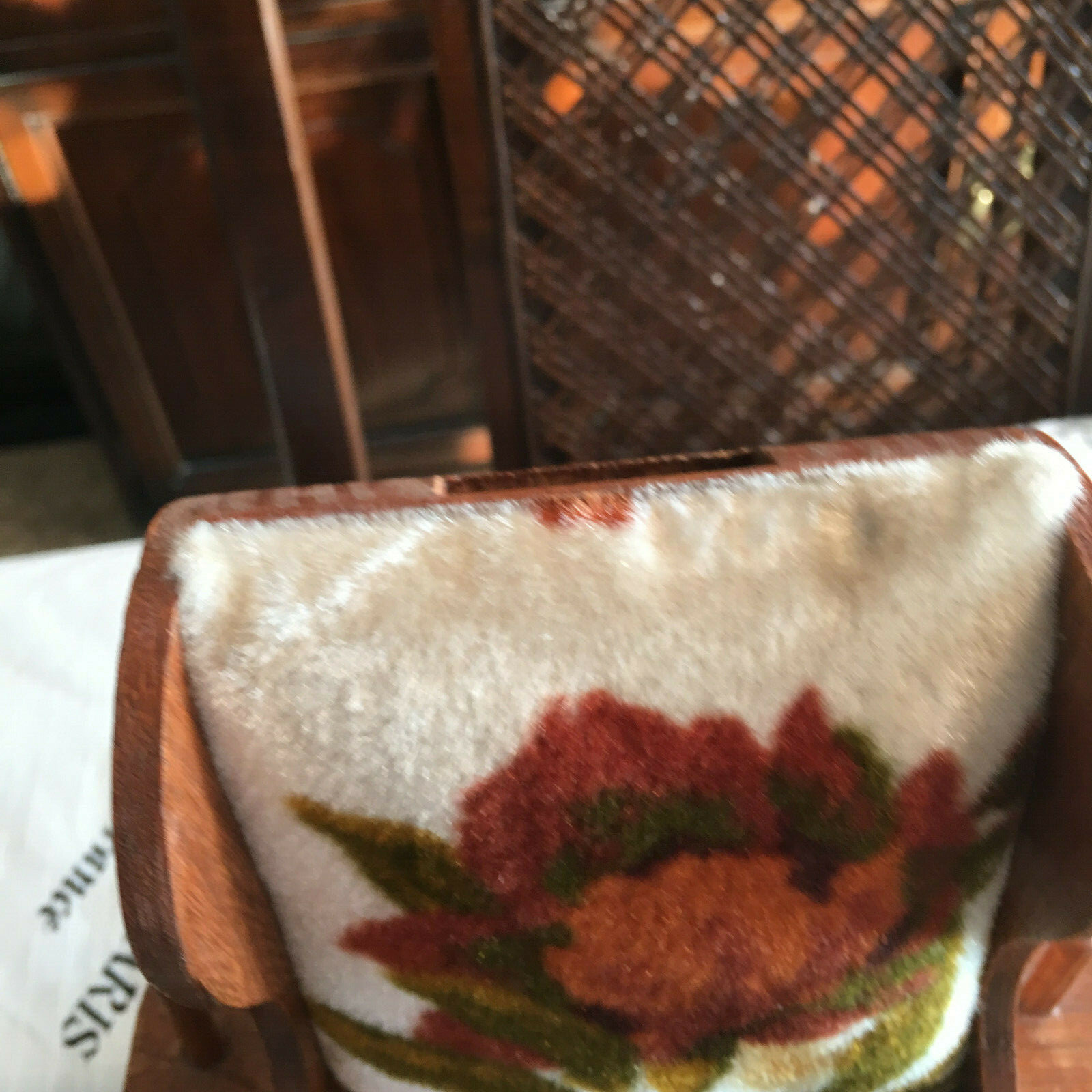 Vintage Pin Cushion Rocking Chair Handmade Thread Holder