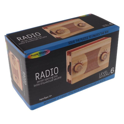 Radio Puzzle Box - Level 6 - Puzzle Master - Vintage Radio Look