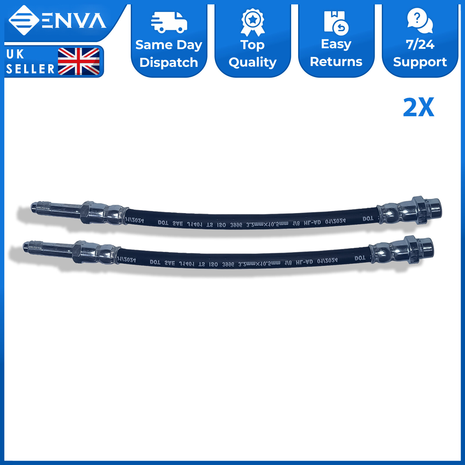 2X Rear Brake Hose Pipe For BMW 3 Series E90 F30 E91 E92 E93 F31 F34 F80 F33 F83