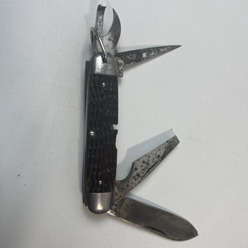 CASE TESTED XX Knife USA 1920-40 Scouts Multi Tool Green
