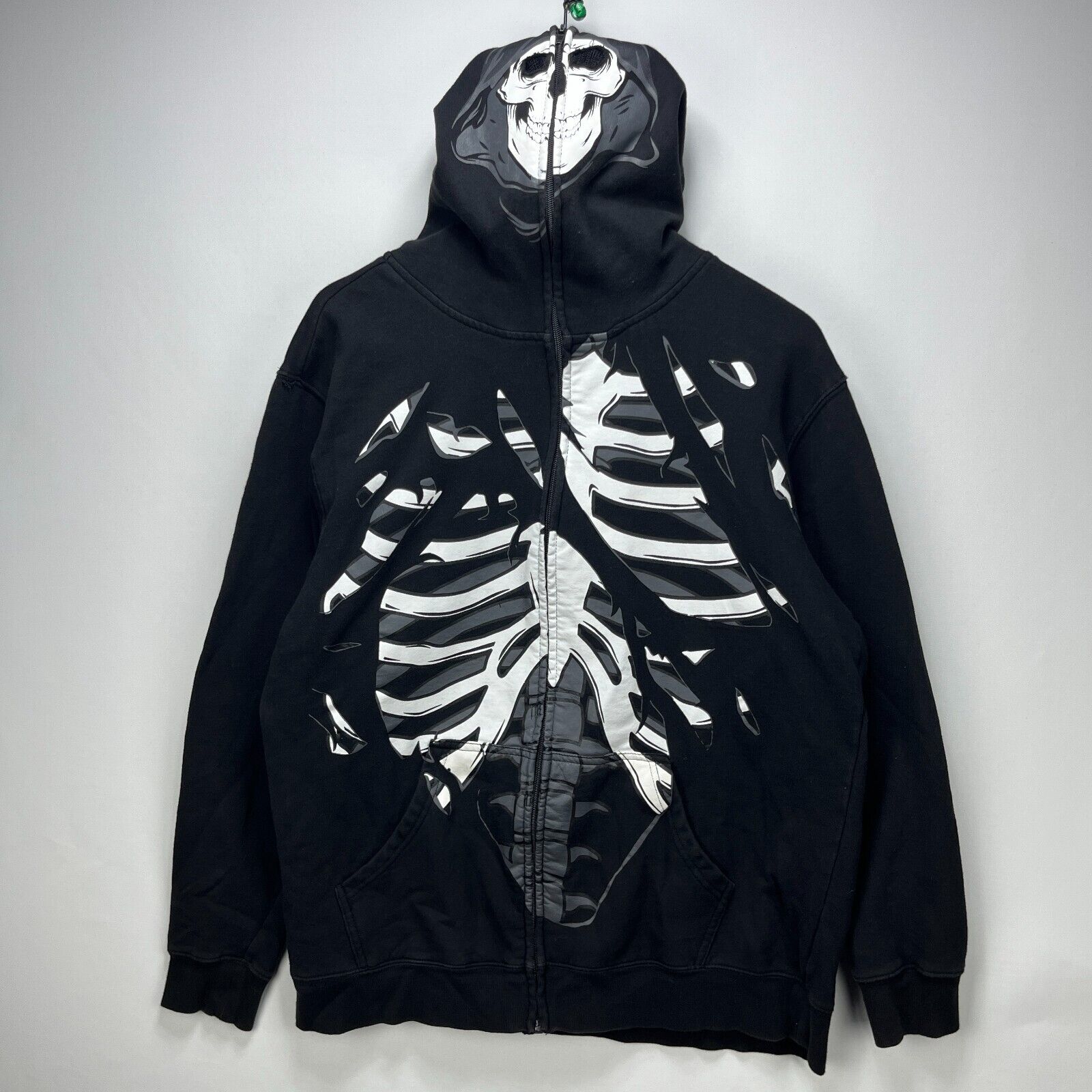 Vintage Y2K Skull Skeleton Zip up Hoodie LRG Style Skate XL Vintage Y2K Skull Skeleton Zip up Hoodie LRG Style Skate XL