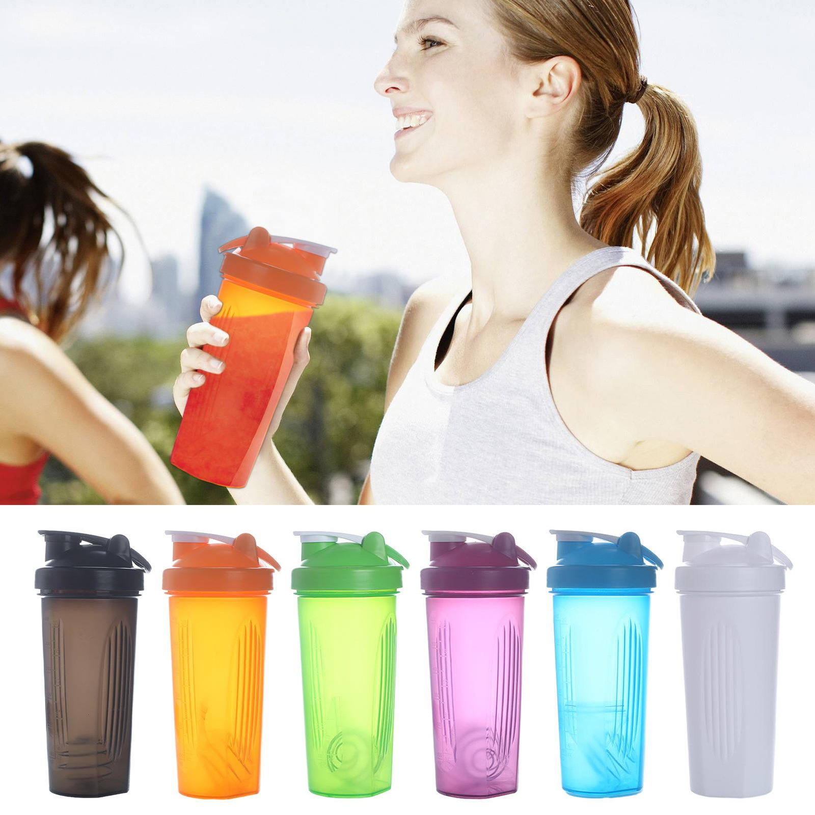 Shaker Blender Bottle Perfect for Protein Shakes powder Gym Pre Workout 600ml