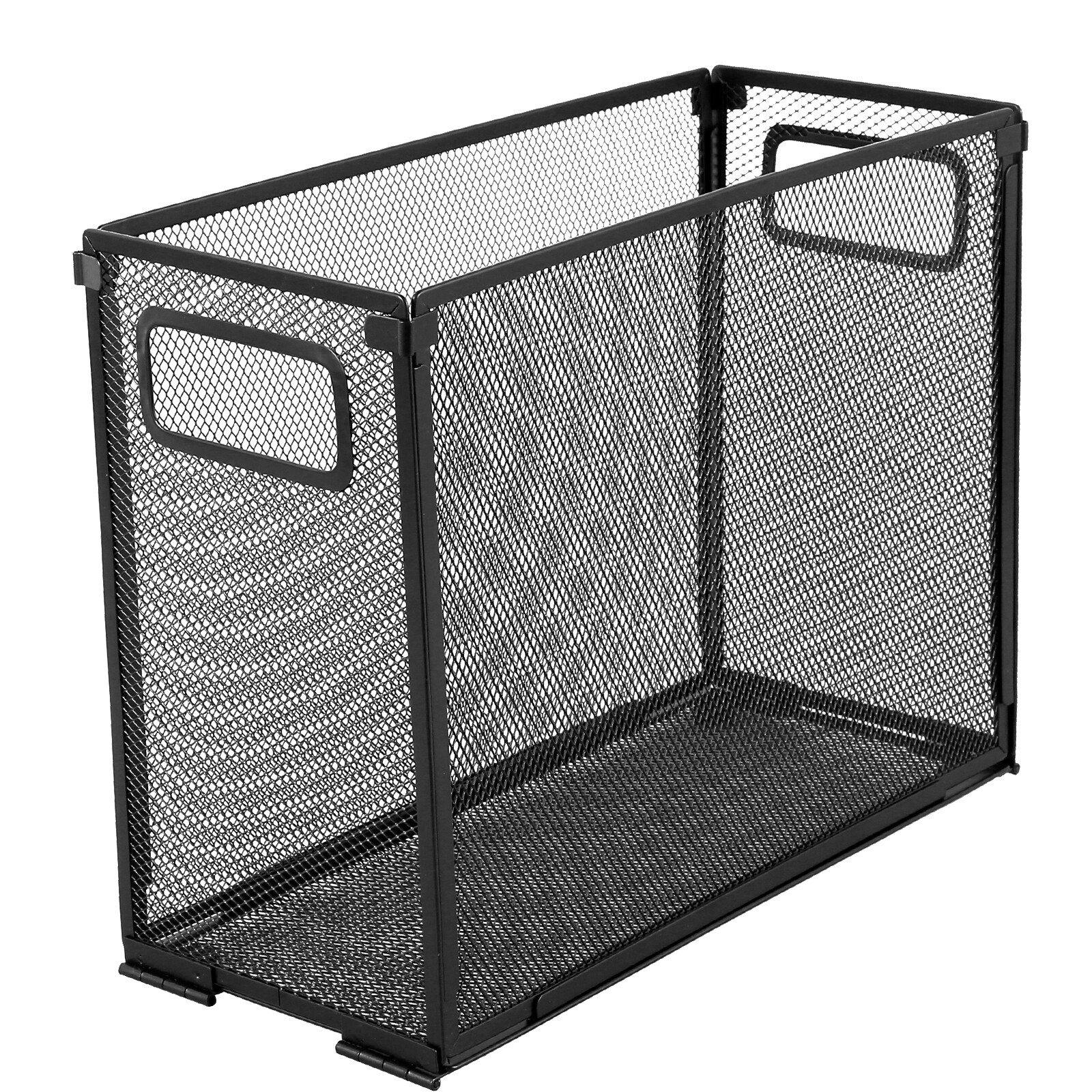 Hanging File Organizer Metal File Holder Box with Handle Letter Sized🍹