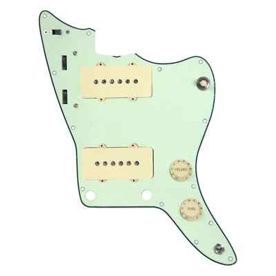 920D Custom Jazzmaster Vintage Loaded Pickguard Aged White on Mint Green