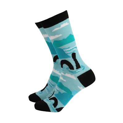 Womens Loch Ness monster Nessie BAMBOO Scottish Gift Socks | Sock Therapy
