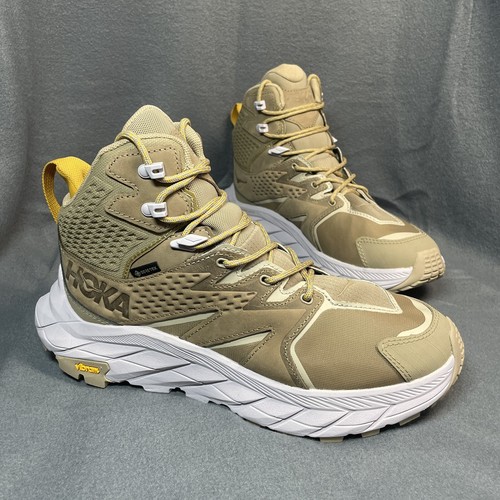 NEW Hoka One Anacapa Mid GTX Hiking Boots Women 8.5 Tan Dune