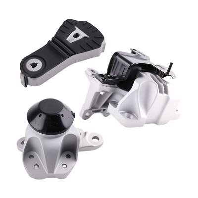 Set of 3 Engine Motor & Transmission Mounts For Ford Explorer V6 3.5L 2016-2019